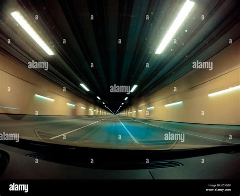 Fast driving on the car at night Stock Photo - Alamy