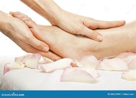 Foot massage female legs stock photo. Image of treatment - 38512994