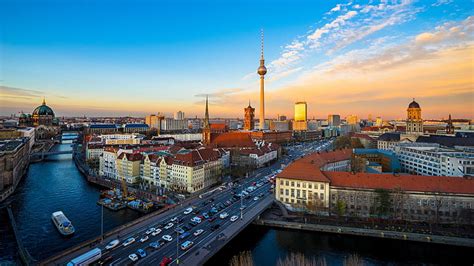 HD wallpaper: berlin, cityscape, sky, urban area, tower, skyline ...