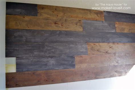 How to Make a Faux Barn Wood Wall | Make It & Love It