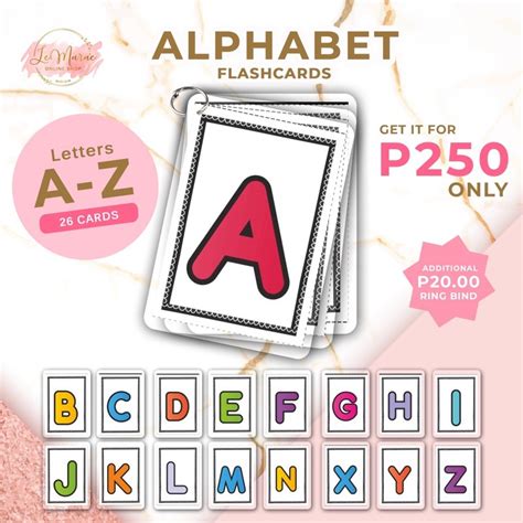 ALPHABET BIG Laminated Flashcards Interactive Educational Toys Kids Toddlers Le Marae | Shopee ...