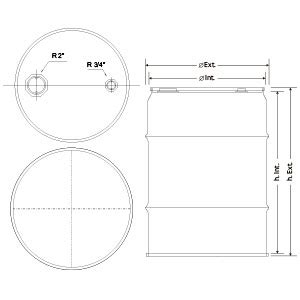 200 Liter Drum Dimensions - LaurelbilLarson