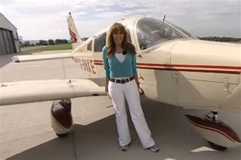 Carol Vorderman pilots a plane solo for first time today and achieves ...