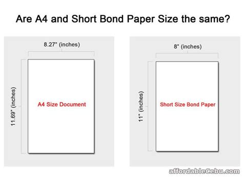 Short Bond Paper Size In Canva