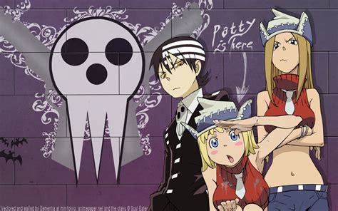 Death the Kid Liz Patty Wallpaper - Soul Eater Anime Wallpaper