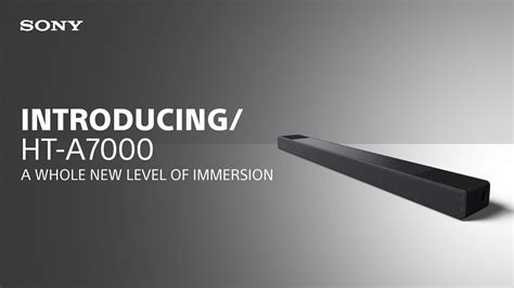 Introducing the Sony HT-A7000 Soundbar - YouTube