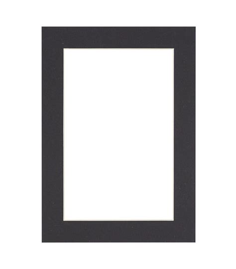 Black Picture Frame Mat With White Core Available in Multiple Sizes Premium Single Mat Bevel Cut ...