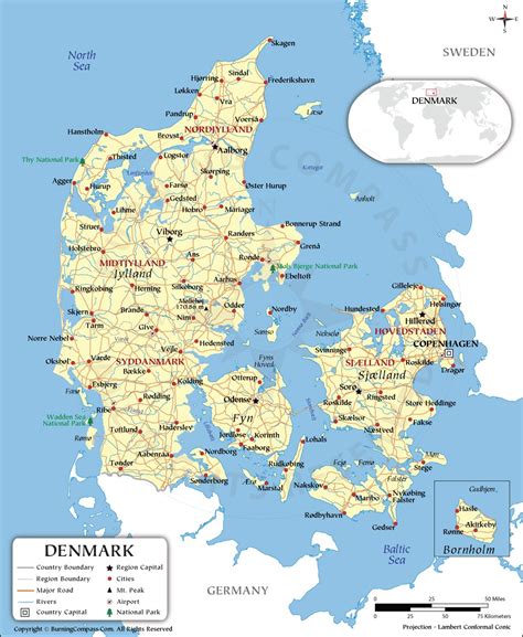 Denmark Map