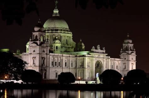 60+ Victoria Memorial At Night Kolkata Stock Photos, Pictures & Royalty ...