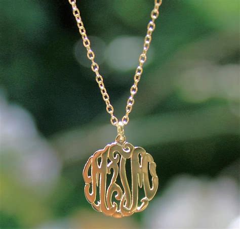 Gold Mini Monogram Necklace - Be Monogrammed