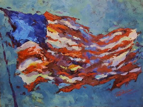 Abstract American Flag Painting at PaintingValley.com | Explore collection of Abstract American ...