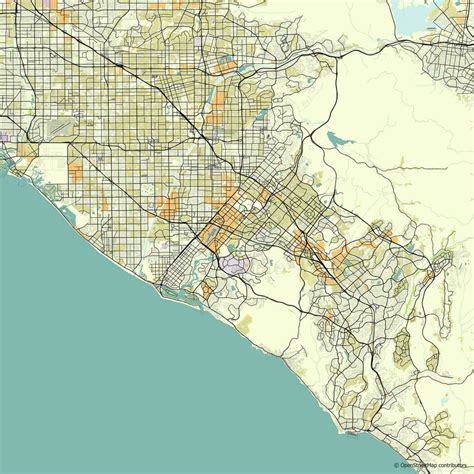 Vector city map of Irvine California USA 27137129 Vector Art at Vecteezy