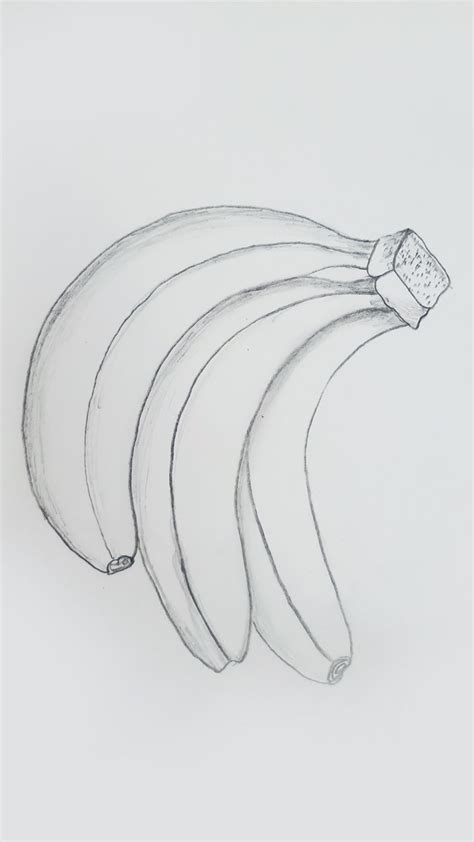 How to Draw a Realistic Bunch of Bananas