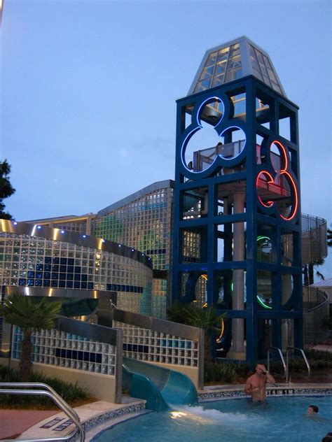 Bay lake Tower Pool slide | Contemporary resort, Bay lake tower, Resort