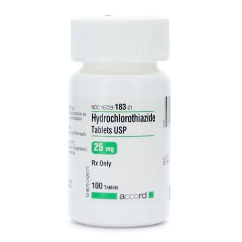 Hydrochlorothiazide (Hctz), 25mg, 100 Tablets/Bottle | McGuff Medical ...