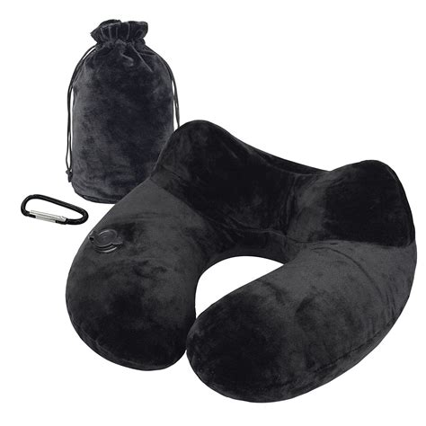 Small Foldable Inflating Neck Pillow for Airplane Car Outdoor Small ...