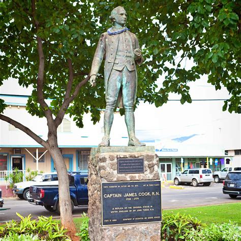 Captain James Cook Statue in Waimea, Hawaii, KA