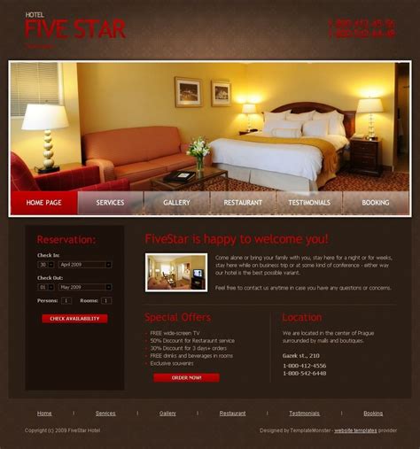 Hotel Website Design Templates