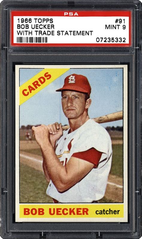 1966 Topps Bob Uecker (With Trade Statement) | PSA CardFacts®