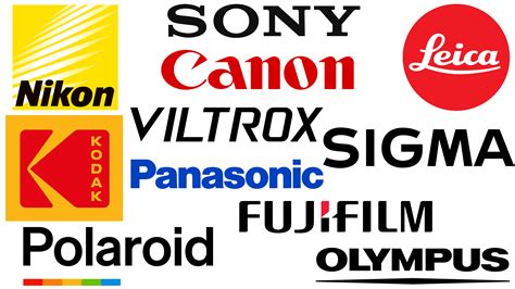 Famous Camera Company Logos And Photography Brands