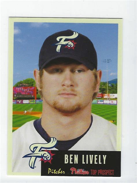 2015 Reading Fightin' Phils Top Prospect Ben Lively | eBay