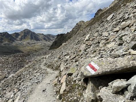 Hiking Trails or Mountaineering Routes of the Silvretta Alps Mountain ...