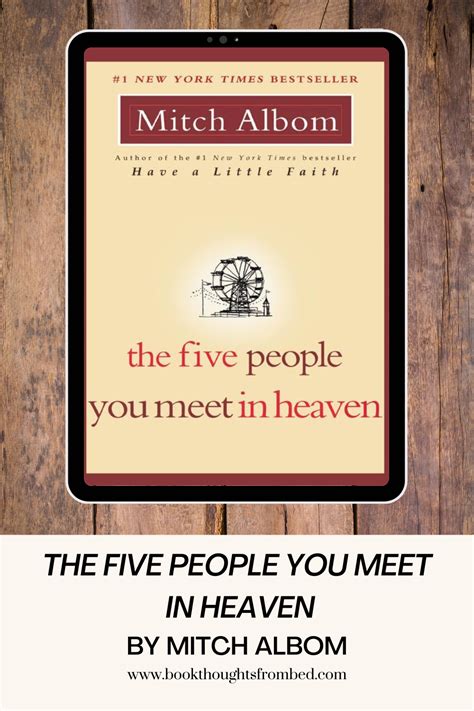 Book Review: The Five People You Meet in Heaven by Mitch Albom | Book Thoughts from Bed