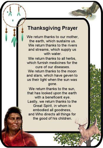 Thanksgiving Prayer Native American Prayers, Native American ...