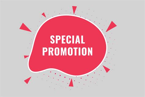 Special Promotion Button. Speech Bubble, Banner Label Special Promotion 24205203 Vector Art at ...