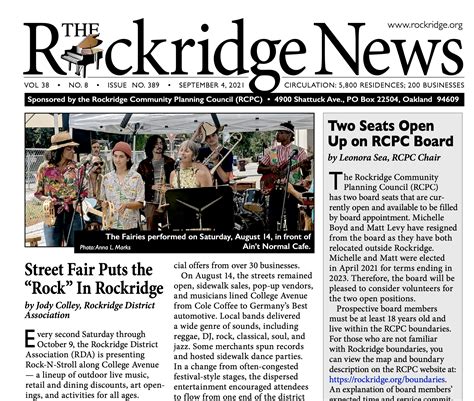 Rockridge District Association — In the News