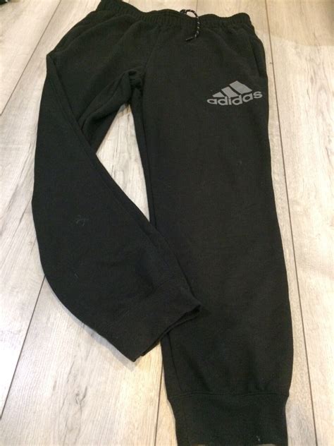 RETRO ADIDAS JOGGERS TRACKSUIT BOTTOMS SIZE LARGE BLACK. | eBay