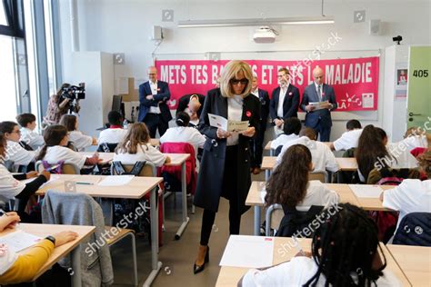 Brigitte Macron Wife French President Dictates Editorial Stock Photo ...