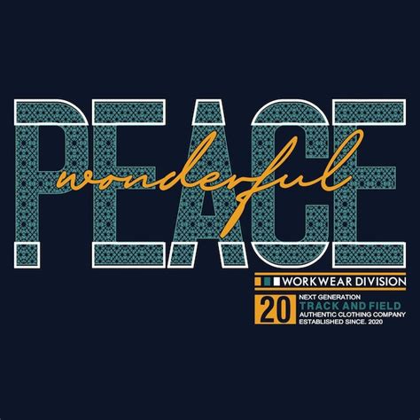 Premium Vector | Peace, slogan tee typography graphic design ...