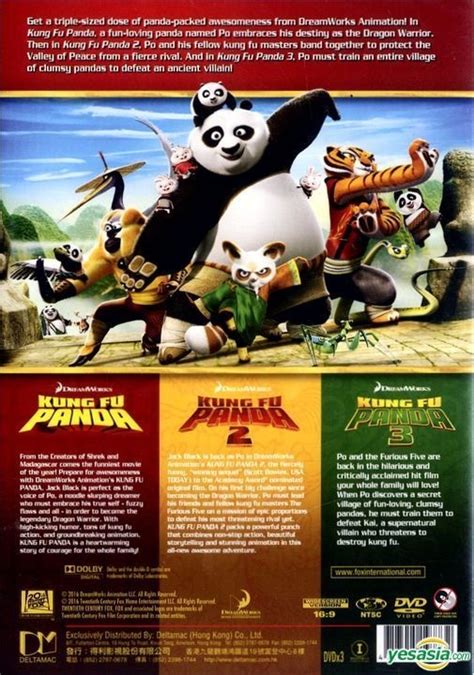 YESASIA: Kung Fu Panda 1-3 Movie Collection (DVD) (Hong Kong Version ...