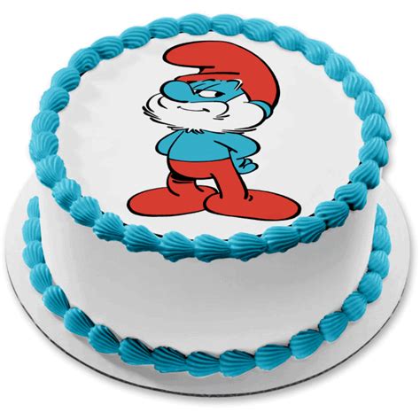 Papa Smurf Cake