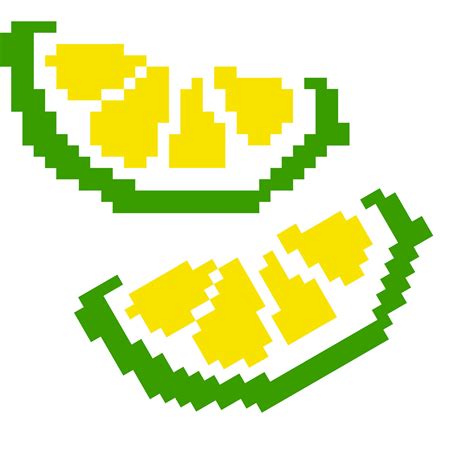 Lemon cartoon icon in pixel style 34332837 Vector Art at Vecteezy