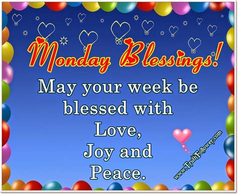 Monday Blessings , Wish You A Happy Day Quotes