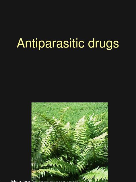 Antiparasitic Drugs | PDF | Parasitology | Medicine