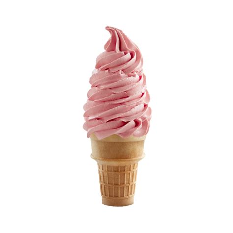 Strawberry Soft Serve Ice Cream: Soft Strawberry Ice Cream