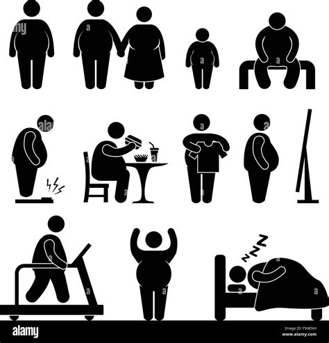 Obesity Clipart Black And White