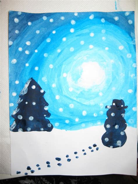 Terri's Teaching Treasures: Winter Wonderland Art | Winter art lesson ...