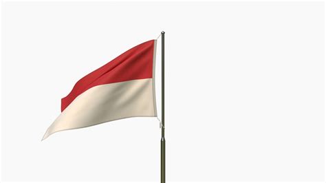 Animated Indonesia Flag 3D model - TurboSquid 1797654