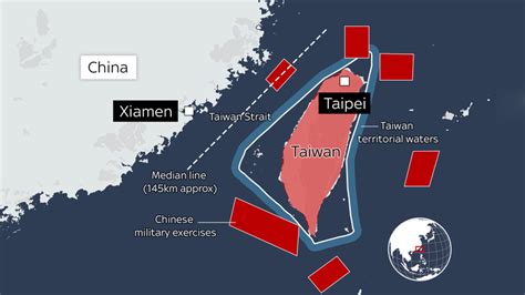 Taiwan responds to China's military drills as warships circle each other in 'cat and mouse ...