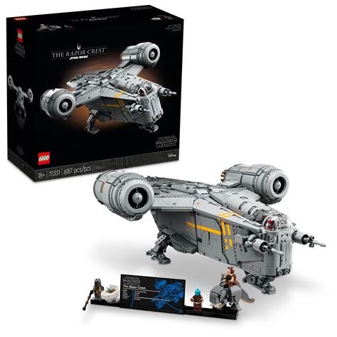 LEGO Star Wars The Razor Crest 75331 UCS Set, Ultimate Collectors Series Starship Model Kit for ...