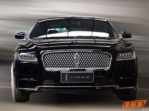 2017 Lincoln Continental front Black spied