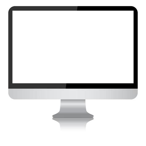 Front View of Modern Computer Monitor 964171 Vector Art at Vecteezy