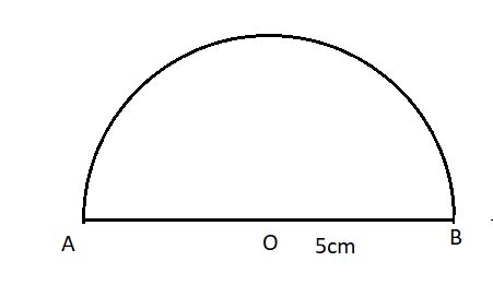 Draw a semi-circle with centre O and radius 5cm. Is the diameter that ...