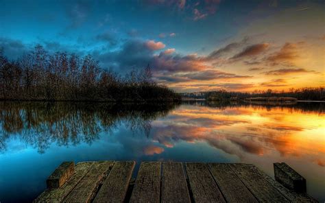 Nature's Serenity Sunset HD Wallpaper