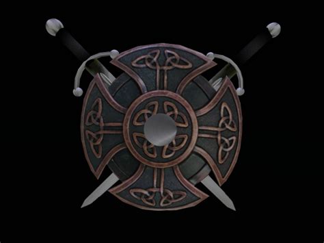 Second Life Marketplace - Celtic Warrior Shield 3d modify