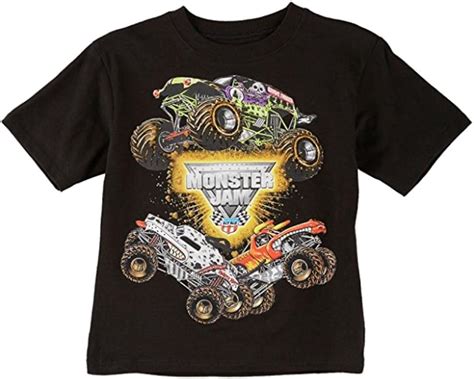 Amazon.com: Monster Jam Boys T-Shirt 4-7 : Clothing, Shoes & Jewelry